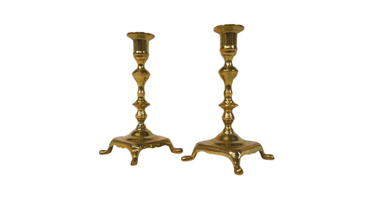 Pair of Early 18th Century Candelabras from the Basque Country - Antique Candle Holders