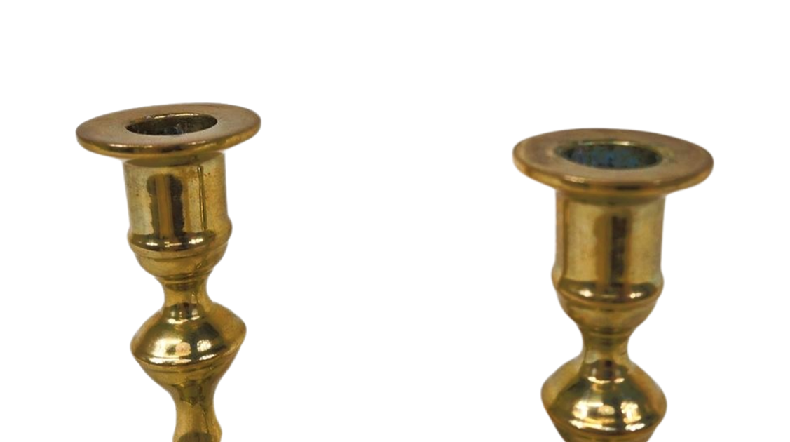 Pair of Early 18th Century Candelabras from the Basque Country - Antique Candle Holders