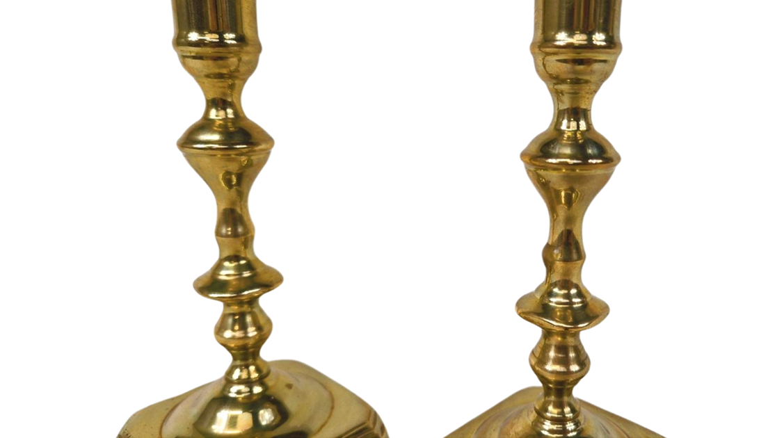 Pair of Early 18th Century Candelabras from the Basque Country - Antique Candle Holders