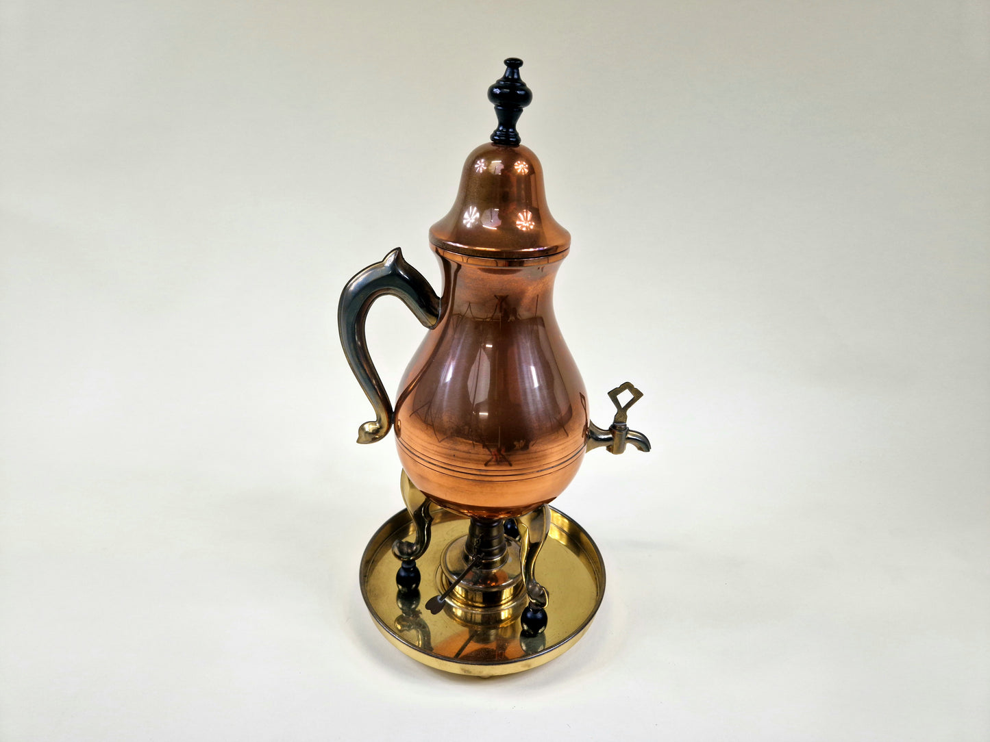 Antique 19th Century Dutch Copper/Brass Coffee Pot