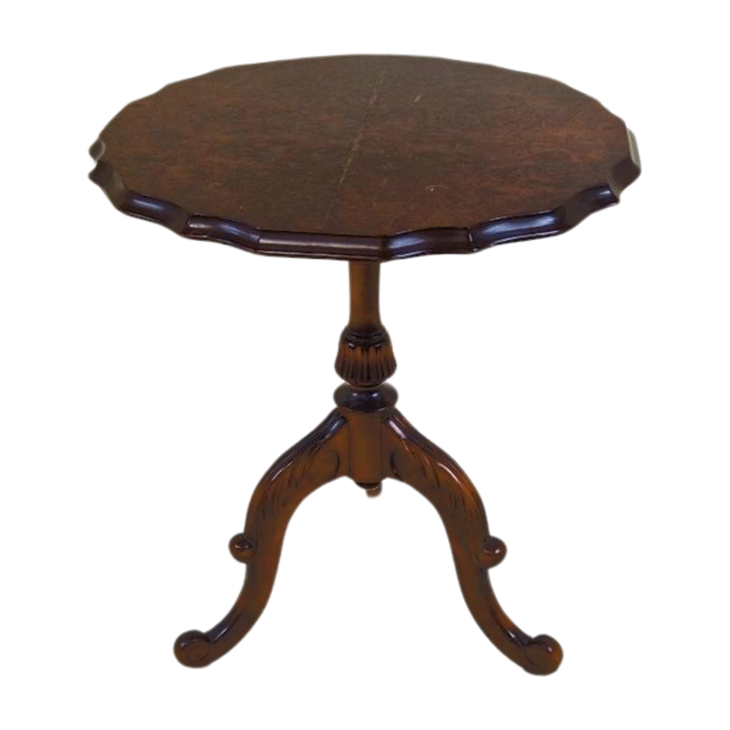 Antique French Carved Mahogany Side Table - Pedestal - Plant table