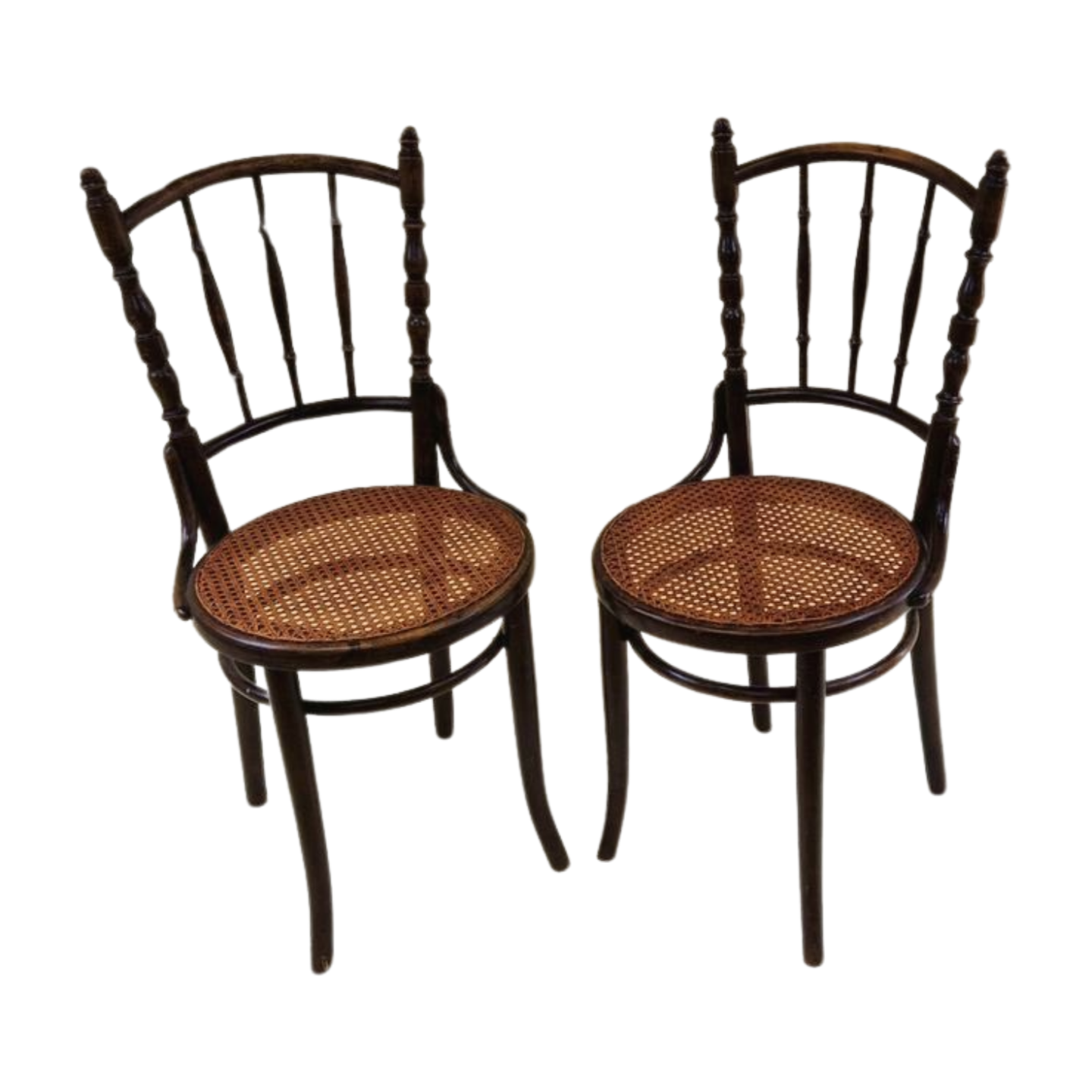 Set of 2 antique J. Kohn thonet chairs with beautifull patina