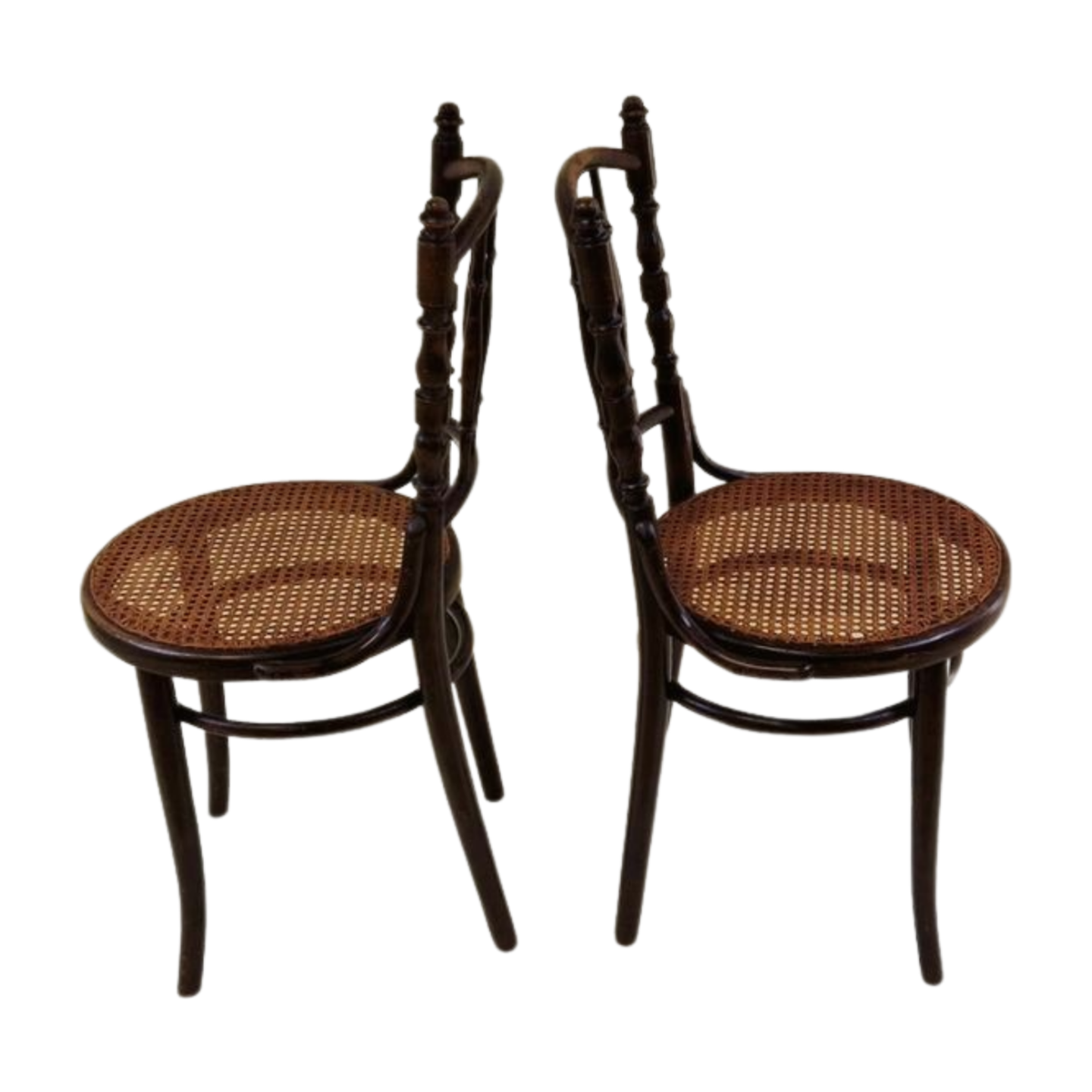 Set of 2 antique J. Kohn thonet chairs with beautifull patina