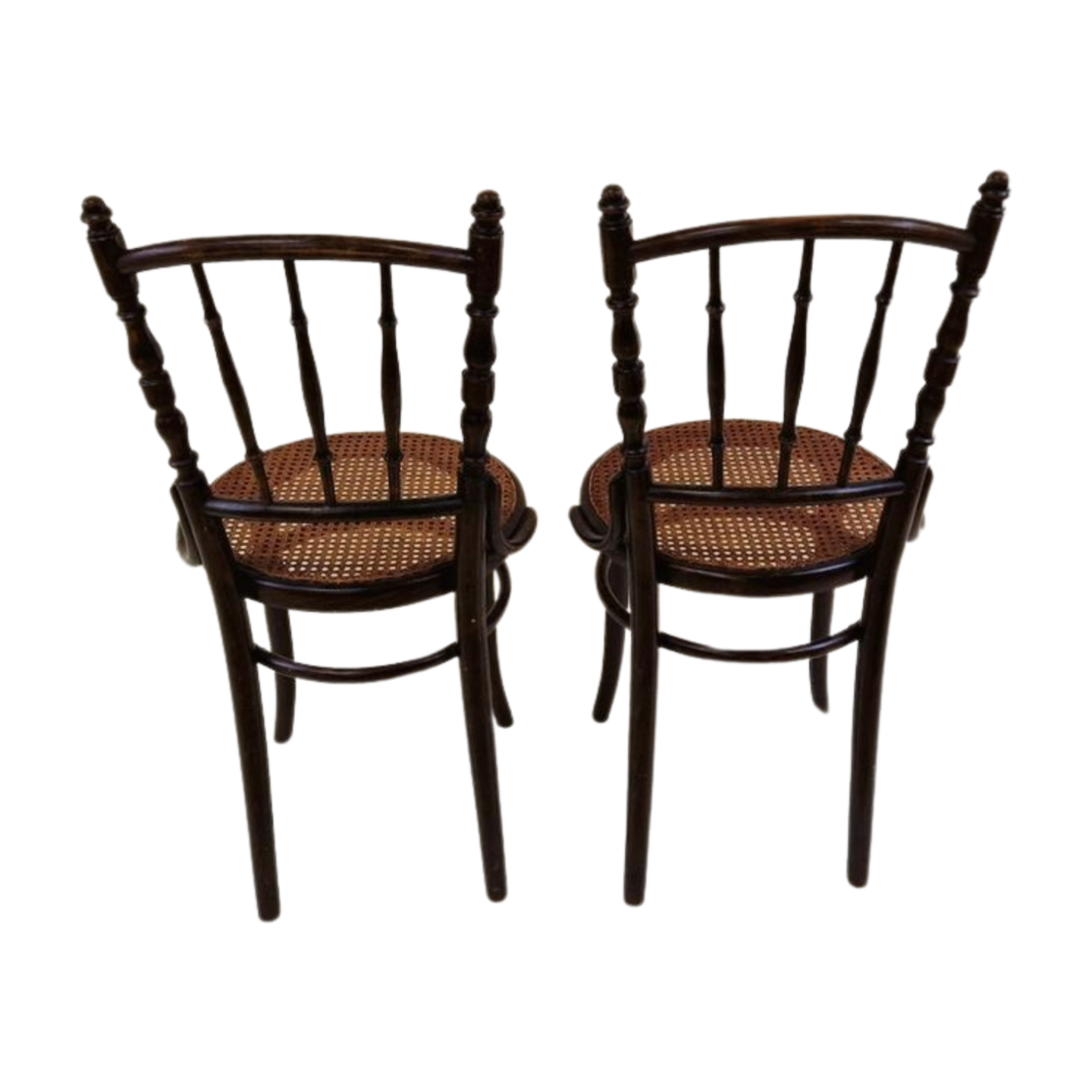 Set van 2 antieke J. Kohn thonet stoelen met prachtige patina 