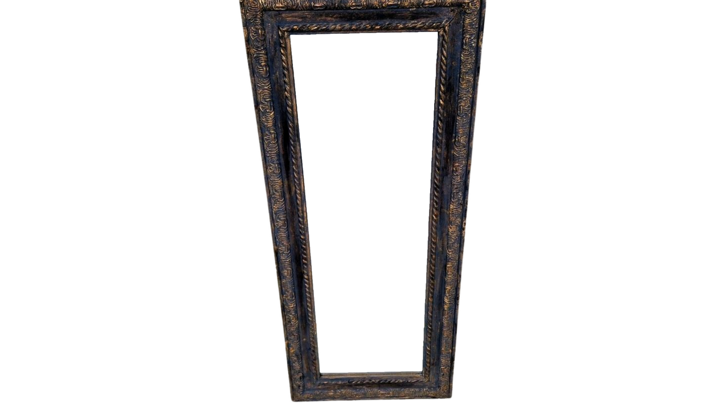 Antique French Baroque Wall Mirror - Ornate Vintage Decor