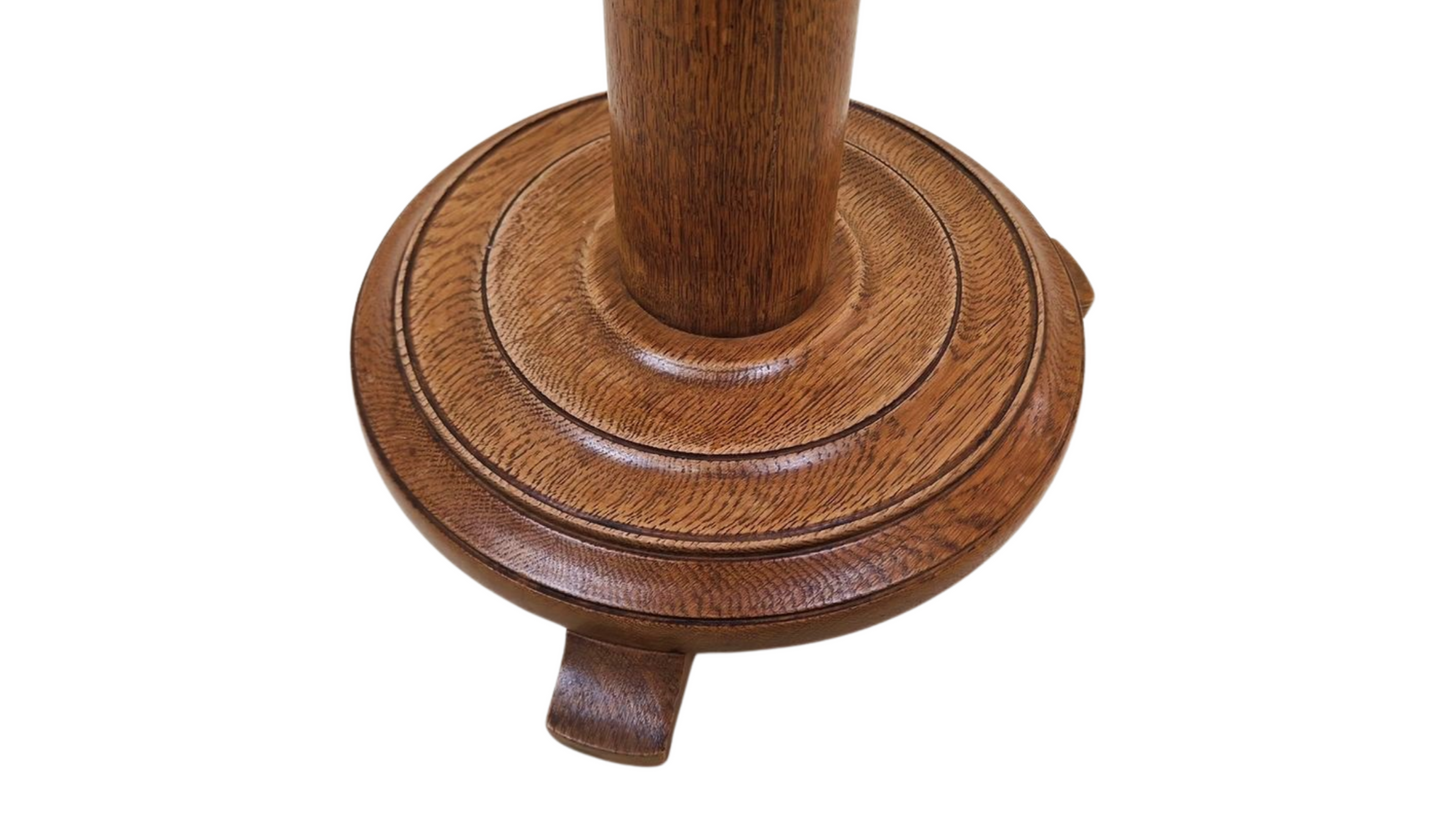 Vintage Oak Wood Pedestal - Antique Plant Stand - Wooden Column for Home Decor