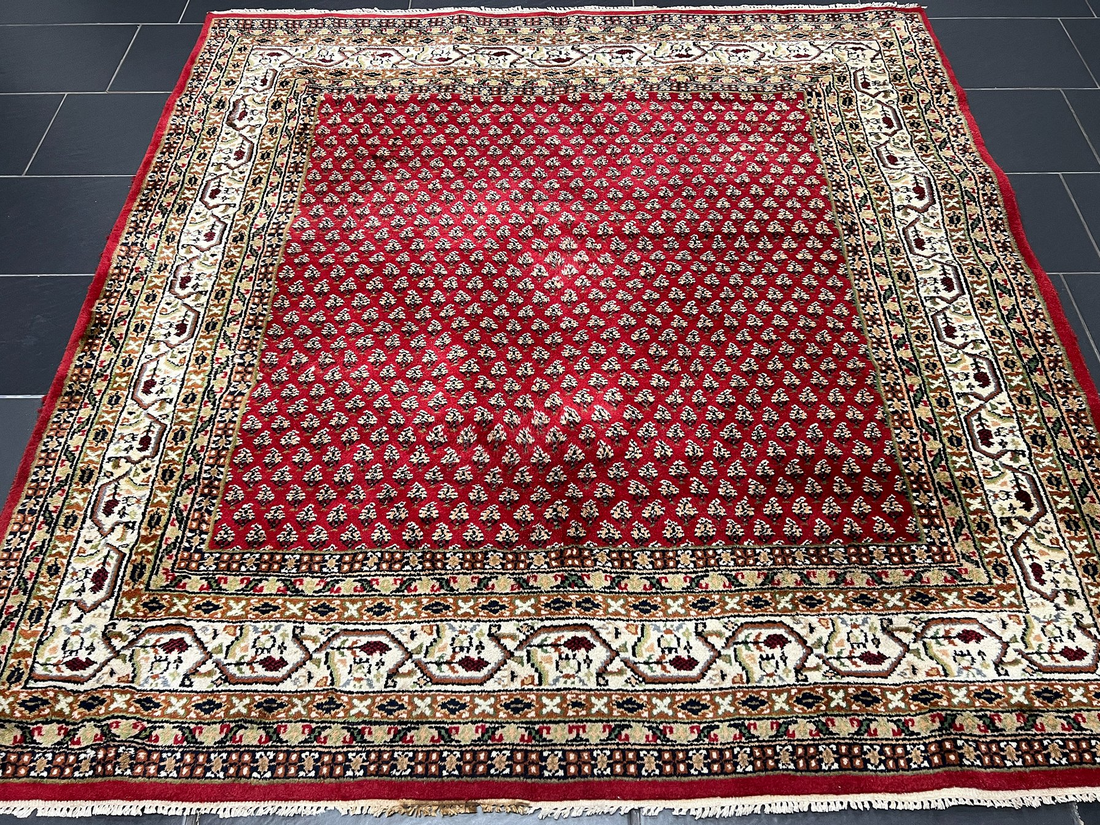 Sarouk Mir - Vintage Carpet- 200 x 195 cm - 6.56 x 6.39 Feet