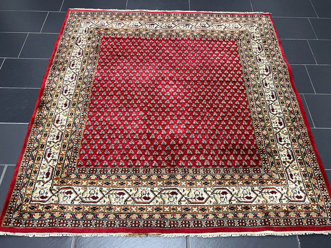 Sarouk Mir - Vintage Tapijt - 200 x 195 cm - 6,56 x 6,39 voet