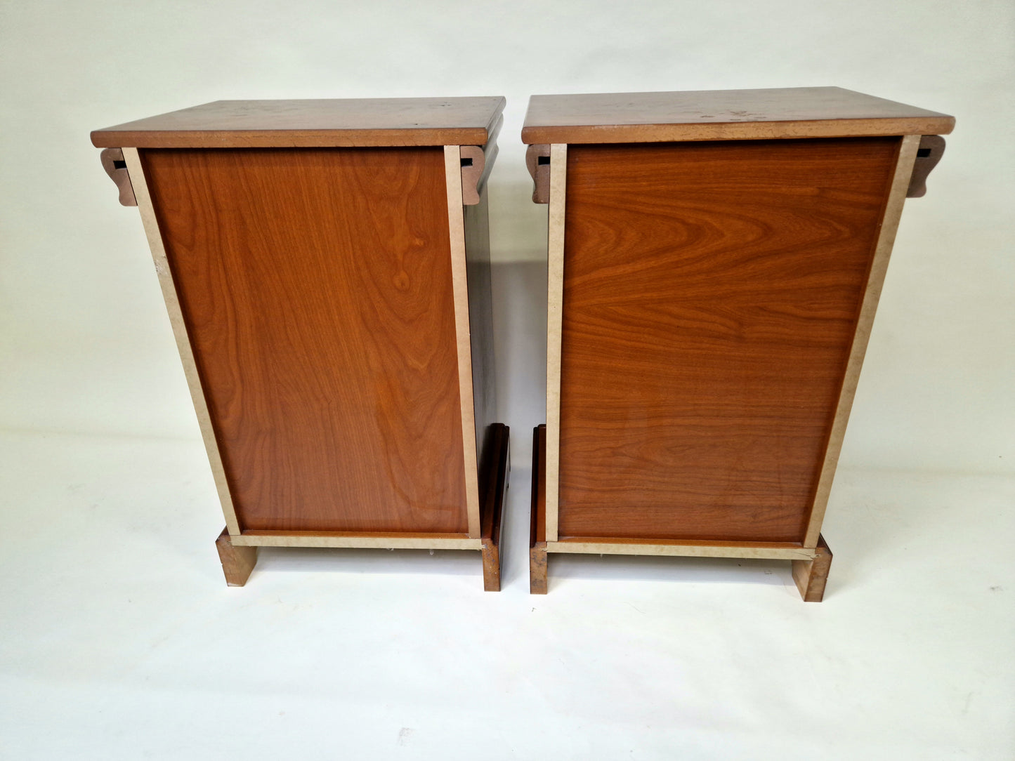 Pair Of Vintage French Nutwood Nightstands