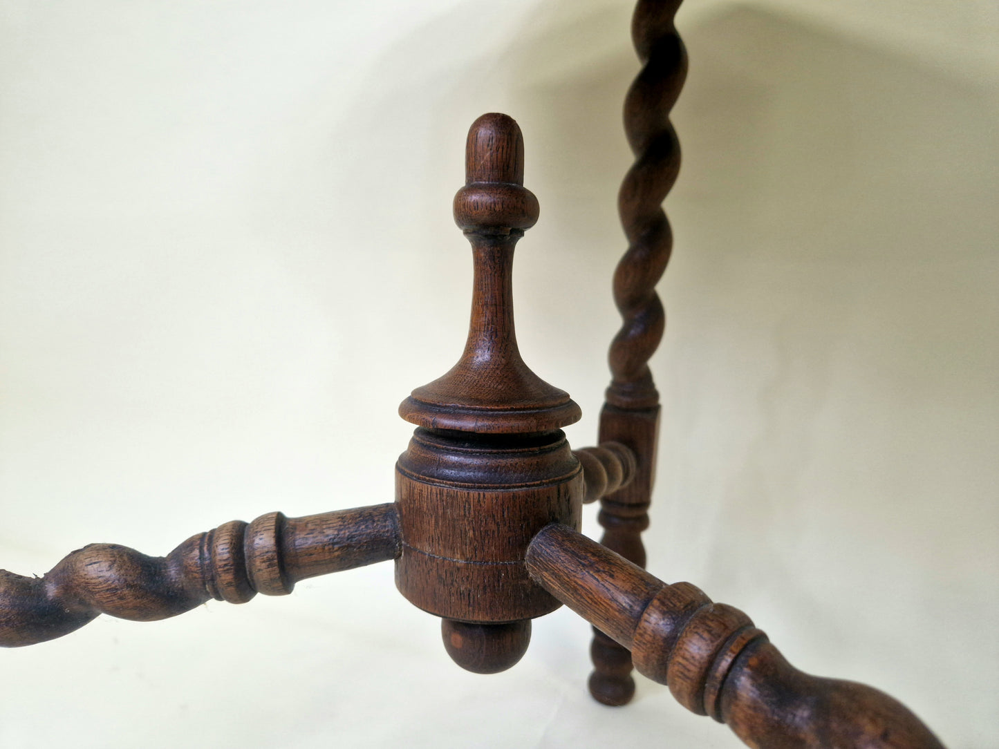 Hand Carved Renaissance barley twist - side table - 1890's