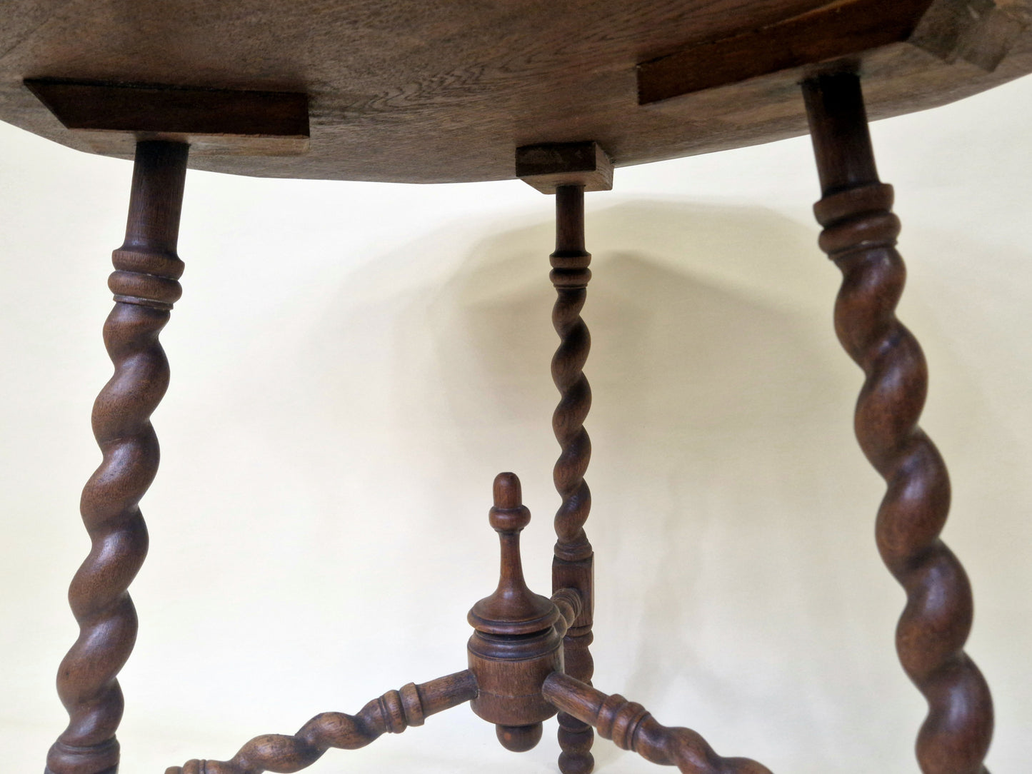 Hand Carved Renaissance barley twist - side table - 1890's