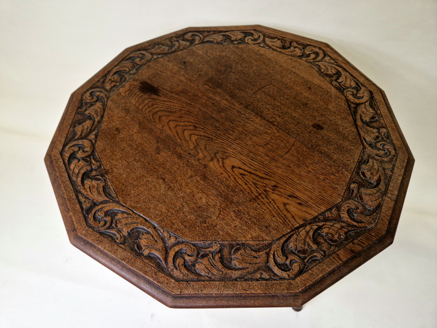 Hand Carved Renaissance barley twist - side table - 1890's