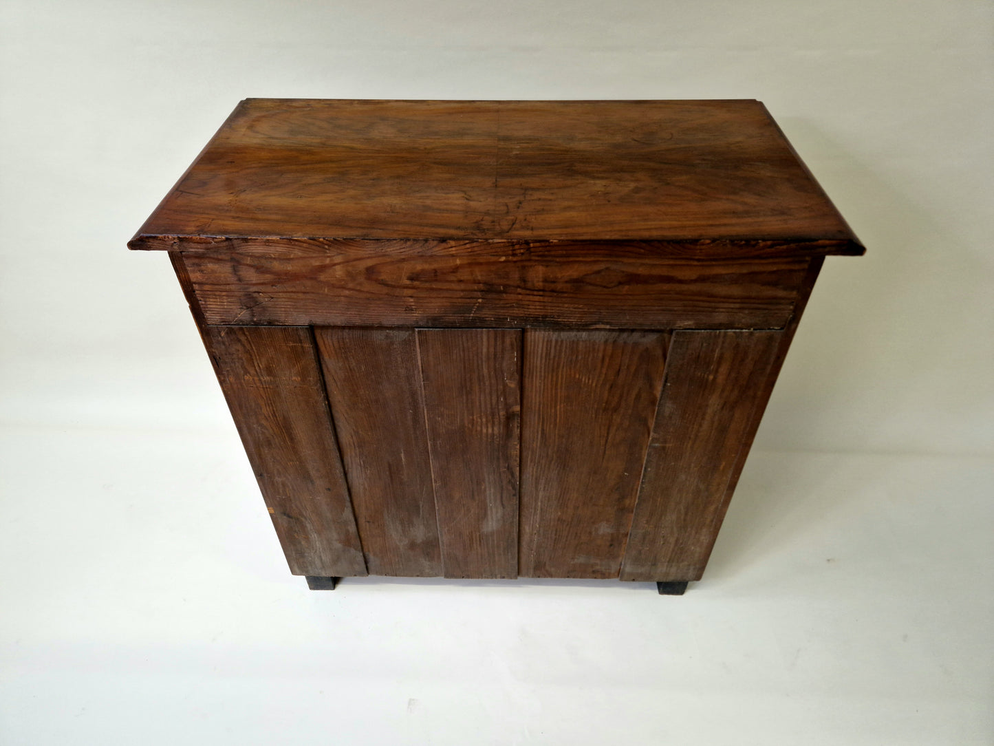 Antique Nutwood Wall Cabinet - Serving Sideboard - Late 19th Century