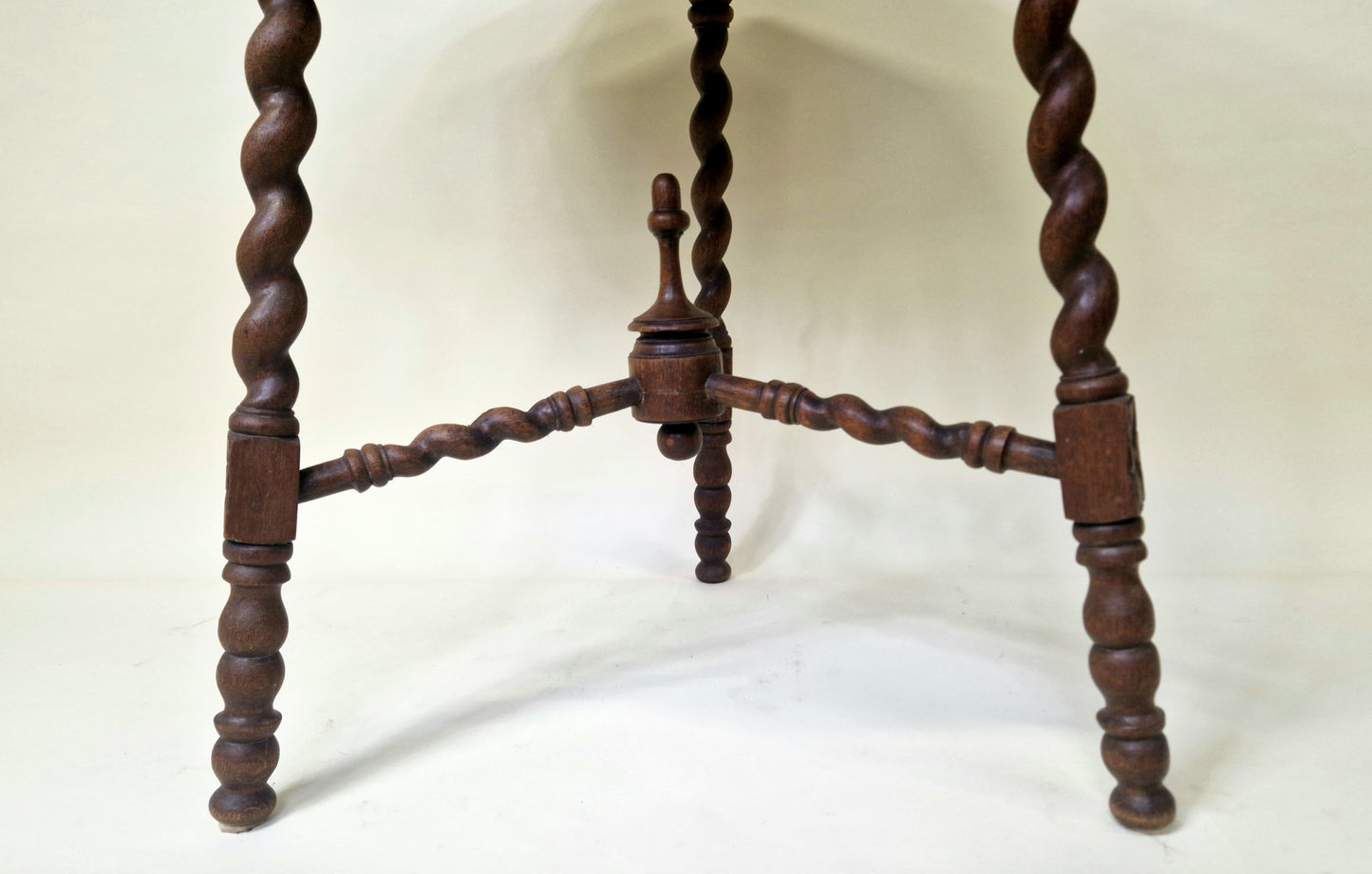 Hand Carved Renaissance barley twist - side table - 1890's