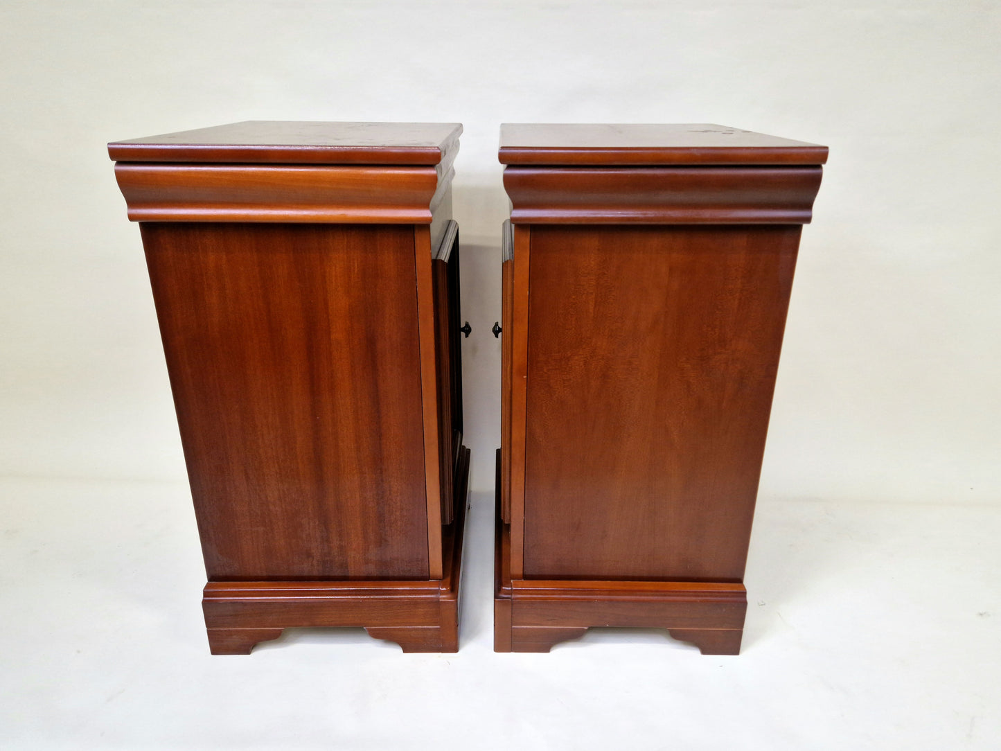 Pair Of Vintage French Nutwood Nightstands