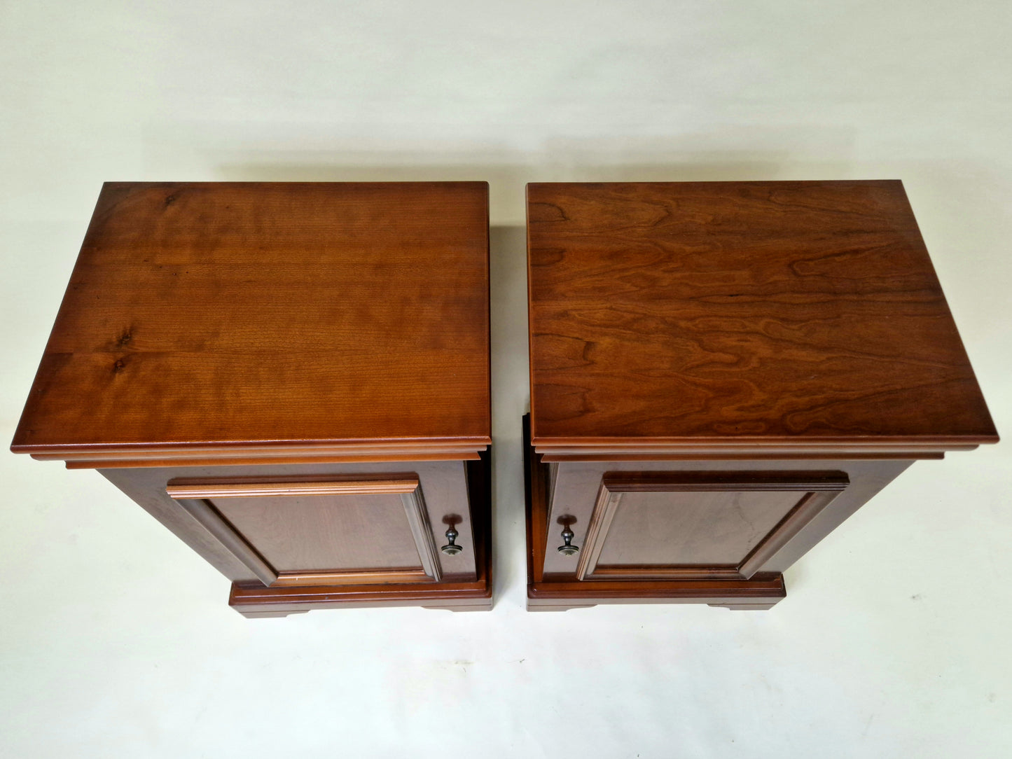 Pair Of Vintage French Nutwood Nightstands