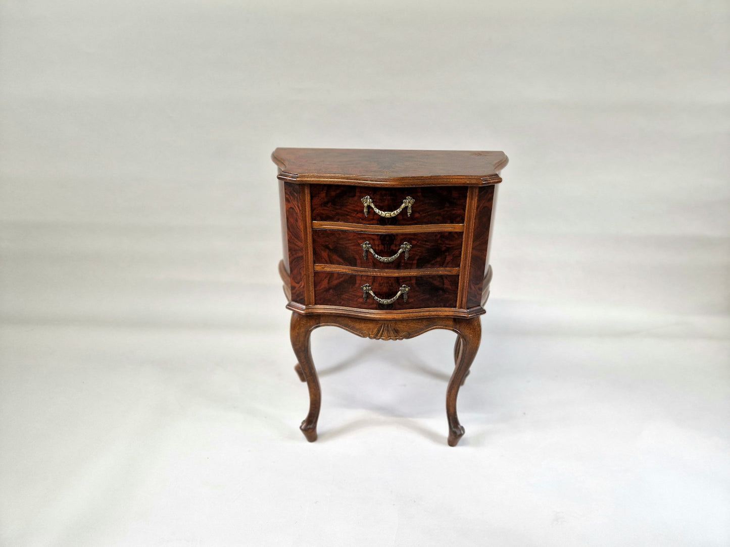 Antique French Oak Night Stand - Louis XVI style and three Drawers