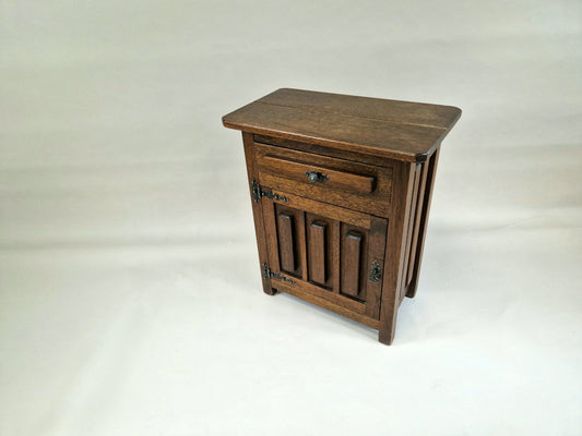 Antique Dutch cupboard - Oak cupboard - Antique bedside table - Oak side table - Antique side table