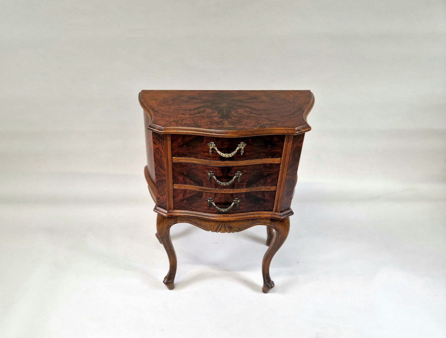 Antique French Oak Night Stand - Louis XVI style and three Drawers