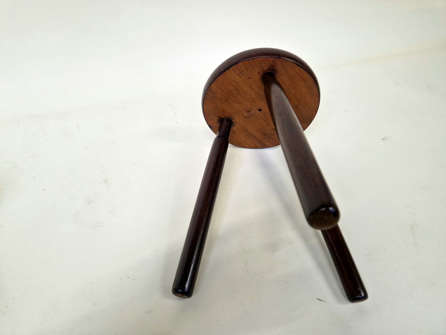 Pair Of Vintage Dutch Milking Stools - 1940/50 - Oak Wood